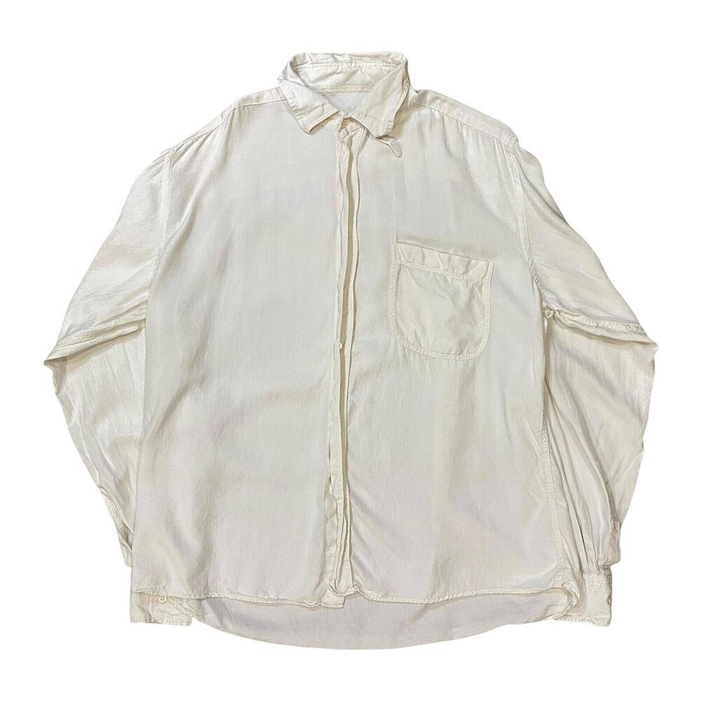 Bagutta Made in Italy Vintage Button Up Shirt Cream L